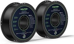 AnkerMake PLA+ Silk 3D Printing Filament, AnkerMake Official Filament, 2-Pack, 4.4 lb / 2 kg, Luxurious Silk Texture, Smooth, Designed for High-Speed Printing - Silk Black