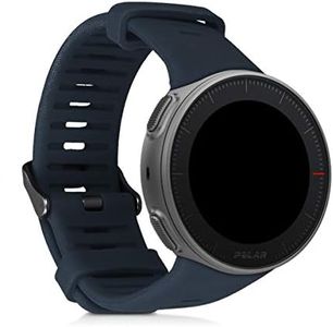 kwmobile Pulsera Compatible con Polar Vantage V Correa - 1x Correas de Silicona Flexible - Tamaño Ajustable - Antracita