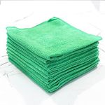 Pegasus Textiles Microfibre Cloth 10-Piece, 40 cm x 40 cm Size, Green