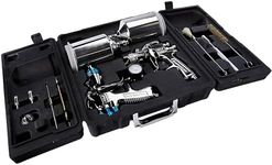 Devilbiss STARTINGLINE SLG-650 Spray Gun Set + Protective Case Kit Consists of SLG General Purpose Compliant Gun 1.3mm, HVLP Touch-Up Spray Gun 1.0mm + Cleaning Tools + Spare 1.8mm Fluid Tip & Needle