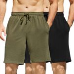 COOFANDY Sweat Shorts Men 7 Inch Athletic Gym Workout Shorts Casual Jogger Running Shorts with Pockets