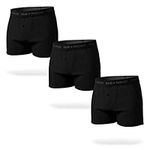 Pair of Thieves Men's Super Soft 3 Pack Boxers, Underwear Pack for Men, Black, L