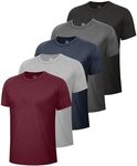 5 Pack Workout Shirts for Men-Quick