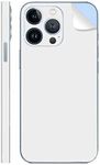 SopiGuard Sticker Skin for iPhone 13 Pro Precision Edge-to-Edge Rear and Side Panels Vinyl Decal (Matte White)