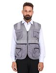 CLUB TWENTY ONE Workwear Men's Polyester Reflective Safety Casual Style Jacket (Grey_Rjkt_L), Large