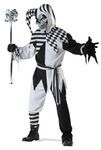 Generique - Black + White Evil Clown Costume- M