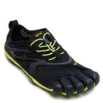 Vibram V-Run Running Shoe, 10 UK (Black/Yellow)