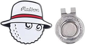 RiToEasysports Golf Ball Marker Hat Clips, Removable Magnetic Anti Rust Marker Hat Clip for Women Men Adults (White)