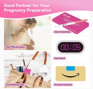 Wondfo Pregnancy Test Strips, 20-Pack – Early Detection Home Kit