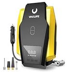 VacLife Air Compressor Tire Inflator, Dc 12V Portable Air Compressor For Car Tires, 150 Psi Tire Pump With Led Light, Digital Air Pump For Car Tires, Bicycle And Other Inflatables