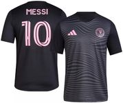 adidas Lionel Messi Inter Miami CF #10 Men's Player Name & Number Performance Shirt (Black, Large)