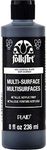 Plaid PE4693 Folk Art Multi-Surface Metallic Acrylic Paint, Metallic Charcoal Black, 8 oz.