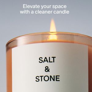 SALT & STONE Scented Candle – Coconut Soy Wax, 8.5oz, 50 Hour Burn