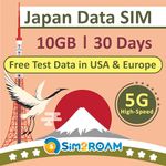 Japan Data ONLY Sim Card 30 Days | 10GB of 5G/4G LTE High-Speed Internet Data | Dual Local Japan Carriers, Softbank & KDDI | Travel Prepaid SIM Card | NO Phone Number| 短期帰国・短期来日最適・安心日本語サポート