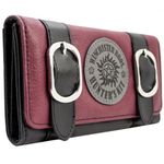 Super Natural Winchester Bros Monster Hunter's Kit Purse Tri-Fold Coin Pocket & Card Holder, Red