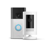 New Ring Battery Video Doorbell + Ring Outdoor Camera Battery | DIY Wireless Doorbell Security Camera | Head-To-Toe View, HD Video, Easy installation (5min) | 30-day free trial of Ring Protect