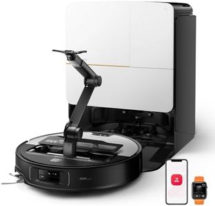 roborock Saros Z70 Saugroboter mit Wischfunktion, OmniGrip Arm, KI-gestützt, 22.000 Pa Saugkraft, 7.98 cm Ultra Slim, FlexiArm Riser, AdaptiLift Chassis, Heißwasser Mopp Waschen & Trocknen(Silber)