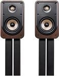 Polk Signature Elite ES15 Bookshelf Speaker - Hi-Res Audio Certified, Dolby Atmos & DTS:X Compatible, 1" Tweeter & 5.25" Woofer, Power Port Technology for Effortless Bass (Pair, Contemporary Walnut)