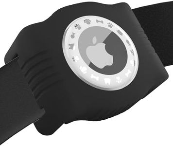 WhoseID Dog Airtag Holder,Ultra-Durable Silicone Air Tag Holder for Dog Collar,Apple Airtag Dog Collar Holder Adjustable Size to Fit All Widths of Pet Collars
