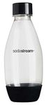 SodaStream Black 5L Slim Carbonating Bottles Twin Pack, 1/2L Pack of 2