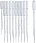 Zkupanx 20 PCS 3ml Dropper Pipettes - Disposable Pipettes Dropper for Accurate Liquid Transfer, Perfect for Essential Oils, Resin, Crafts, Labs, Kids Activities - Plastic Pipette, Droppers