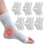 INBOLM Neuropathy Socks 6 Pairs Neuro Socks for Men and Women Plantar Fasciitis Socks Neurosocks Connecy Socks Dr Neuropathy Pain Relief for Feet Breathable Non-Slip Soothe Socks for Pain Relief