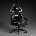 Green Soul Monster Ultimate Series S| Multi-Functional Ergonomic Gaming & Office Chair|Premium Spandex & PU Leather Fabric | Adjustable Neck, Lumbar Pillow | 4D Adjustable Armrests (Black White)
