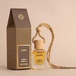 Llum Amber Vanilla Hanging Car Air Freshener |10ml, Pack of 1|Luxury, Organic Toxin-Free, Pet Friendly Perfume |Interior Accessory for fresh Aroma |Long Lasting Fragrance