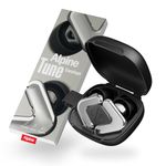 Alpine Tune - Concert Ear Plugs for Noise Reduction - High-Fidelity Music Quality - 19 dB Hearing Protection with Crystal Clear Sound - 4 Sizes - For Party, Raves, Festivals, Clubs - Silver