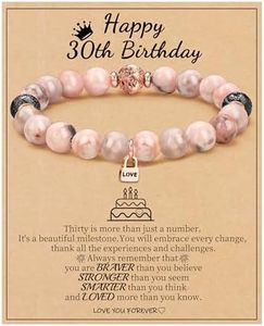 30th Birthday Gifts for Her,1994 Birthday Gifts for Women Wife Birthday Gift Ideas Beaded Bracelets for Women Adjustable Charm Bracelet Anniversary Christmas Jewelry