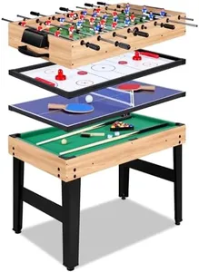 12-in-1 Game Table - 48" Combo Game Table, Ping Pong Table, Foosball Table, Air Hockey Table, Pool Table - Sports Arcade Games with Accessories - Ideal for Game Rooms and Family Game Nights!