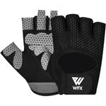 WFX Cycling Gloves Bike Gloves Mountain Road Bike Gloves Anti-slip Shock-absorbing Pad Breathable Half Finger Bicycle Biking Gloves for Men & Women (Large, Black)