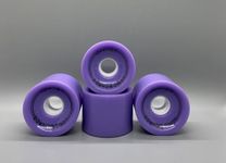 GHOST BOARDS Ghost Wheels - 70MM 78A Long Board Wheels with ABEC-7 Bearings for Cruising & Carving - Solid Urethane Wheels for Tricks - Urethane Skateboard Wheels Built for Tricks & Control (Purple)