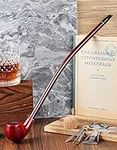 Joyoldelf Tobacco Pipe - Handcrafted 16"Length Churchwarden Smoking Pipe with 14.1"Long Stem