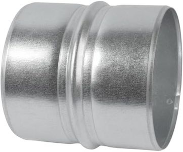 Vent Systems 4'' Inch Galvanized Steel Duct Connector - Round Ventilation Duct Extension - Metal Vent Coupler - Metal Hose Coupling - Galvanised Pipe Connector