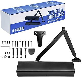 FORTSTRONG Commercial Door Closer - FS-8400 HOB - Heavy Duty Adjustable Grade 1 Standard Automatic Door Closing Hinge - ADA Compliant - Hold Open Function-Black Finish