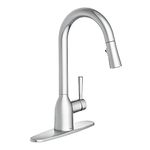 Moen 87233 Adler One-Handle High Arc Pulldown Kitchen Faucet with Power Clean, Chrome