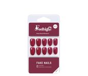 24 Press On Nails Feelhigh Nail Tips Natural Reusable Stick on Nails, Salon Like Jelly Glue on False Nails for Women Girls Fake Nails Kit- in 12 Sizes (5)