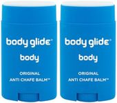 Body Glide Original Anti Chafe Balm | Anti Chafing Stick | Prevent Arm, Chest, Butt, Thigh, Ball Chafing & Irritation | Trusted Skin Protection Since 1996 |1.5oz-2pk