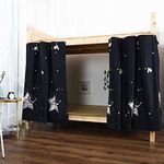 JIAHG Dorm Bunk Bed Canopy Blackout