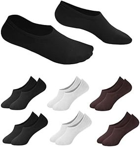 YONOJUAE No Show Socks for Men Size 9-12/12-15 Invisible Low Cut Breathable Cotton Liner Socks With Non Slip Grip