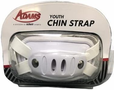 Schutt Sports Adams Football Chinstrap, Youth white, smalllarge