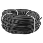 Black Flexible Micro Automatic Garden Watering Irrigation Pipe (Tube), 4mm/6mm - 50m-Ideal for Baskets,tubs and troughs