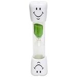 Kids Toothbrush Timer ~ 2 Minute Smile Sand Timer for Brushing Children's Teeth (Green)