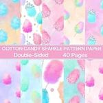 Cotton Candy Sparkle Scrapbook Pape