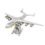 ANTONOV Mriya AN-225, Official Product, DIY Mechanical model kit, Cargo Aircraft, Need to Assemble Model Kit, 3D Model DIY Kit, Airplane Working Model UKRAINIAN DREAM by Metal Time.