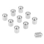 Ball Plungers, Pack of 10pcs 304 Stainless Steel Push Fit Ball Spring Glossy Plunger 7×6mm