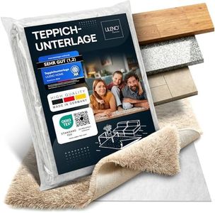 LILENO HOME Teppich-Unterlage rutschfest [190x290 cm] aus Vlies dünn - Anti-Rutsch-Matte zuschneidbar - Antirutschmatte Teppich Stopper - Universal Teppichunterlage - Rutschmatte Teppichstopper