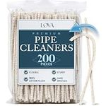 Pipe Cleaners (200 Hard Bristle) for Arts and Crafts and Glass and Pipe Smoking, Easily Cleans and Crafts! Hard Bristle Pipe Cleaners for Pipe Smoking for Glass Long White Pipe Cleaners Craft Supplies