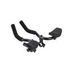 BBB Cycling Aero Bars Aluminium Tri Bars Arm Rest For Road Bike Two-piece Handlebar AeroComfort BHB-59, Black, 35mm Height